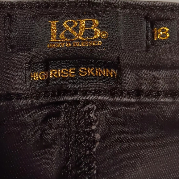 Lucky & Blessed High Rise Skinny Jeans EUC - Picture 7 of 7